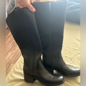 Marc Fisher Black Heeled Boots